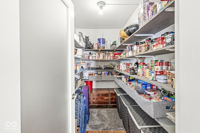 view of pantry