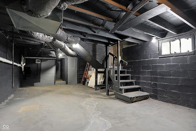 5053 E Michigan St, Indianapolis, IN 46201 - basement with stairway