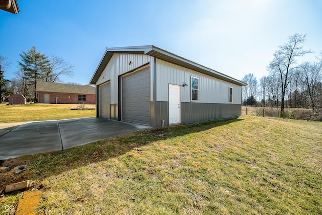 exterior space with fence