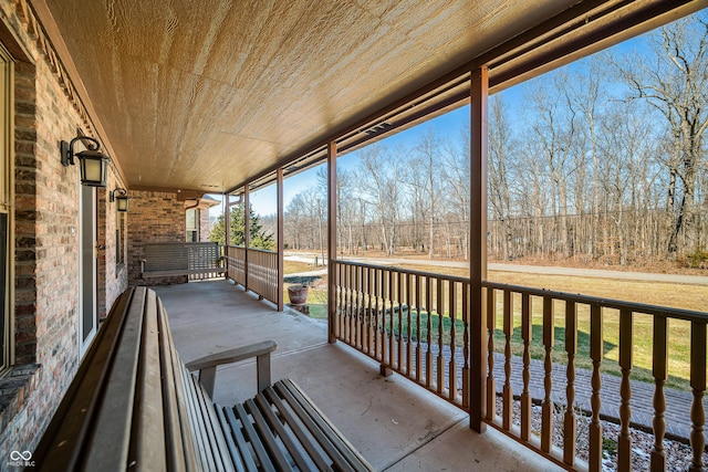 exterior space featuring a porch