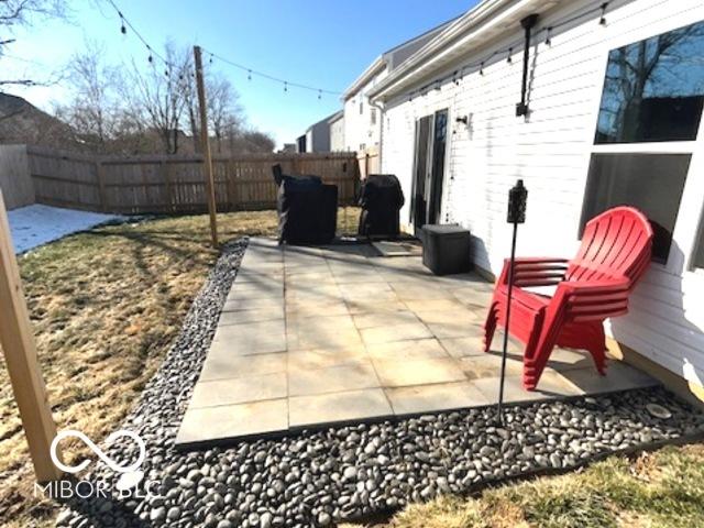 view of patio / terrace with a fenced backyard