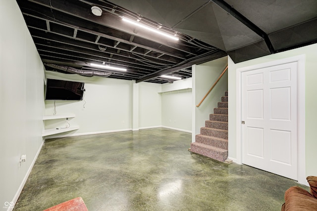 690 N 600 W, Lebanon, IN 46052 - finished below grade area with stairs and baseboards