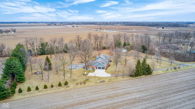 690 N 600 W, Lebanon, IN 46052 - birds eye view of property with a rural view