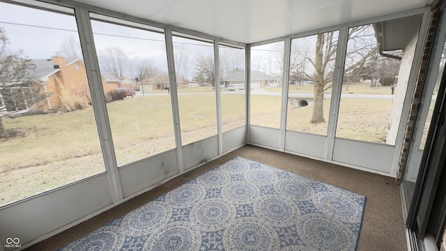 view of sunroom / solarium