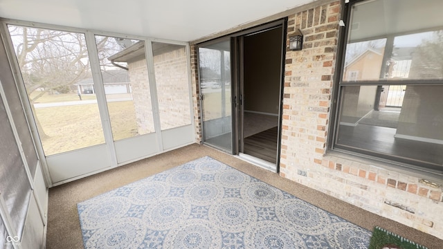 view of sunroom / solarium