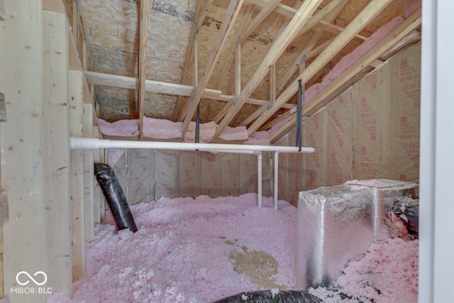 view of attic