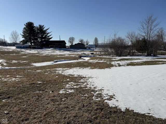 view of snowy yard