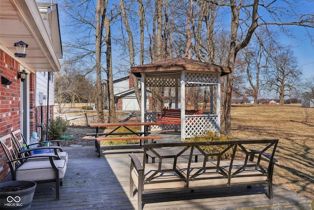 view of wooden terrace