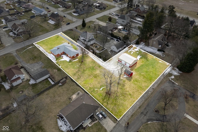 birds eye view of property featuring a residential view