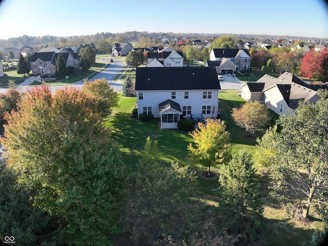 birds eye view of property featuring a residential view