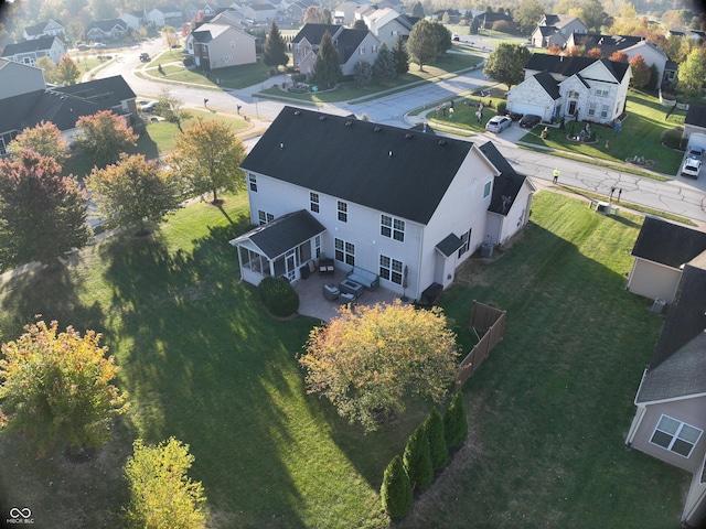 drone / aerial view featuring a residential view