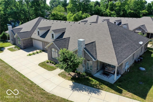 1148 Easy St Unit A, Greenwood, IN 46142 - view from above of property with a tree filled landscape
