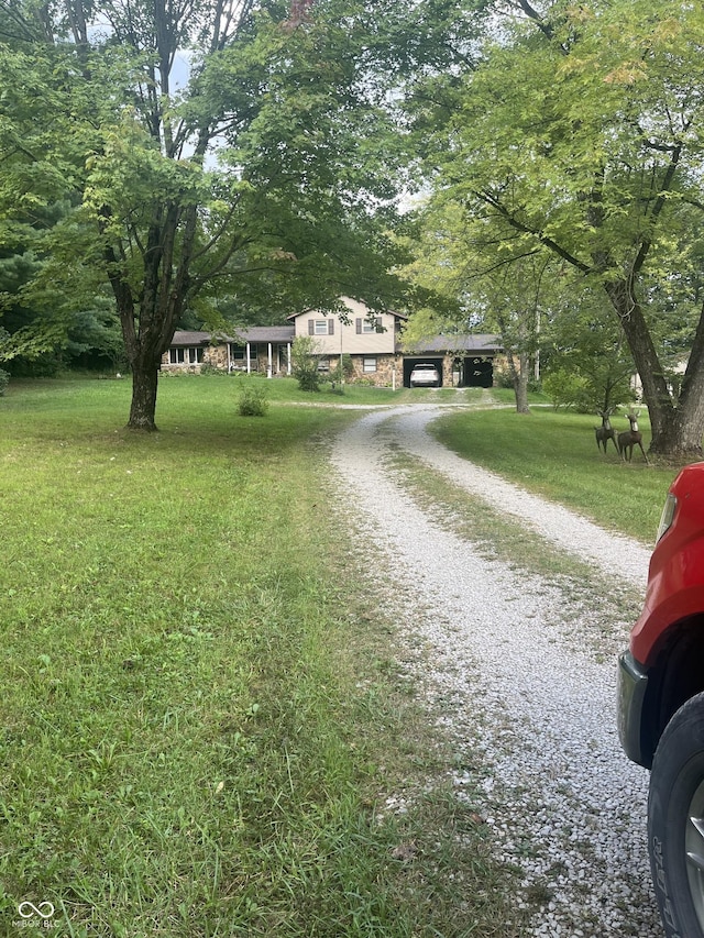 4005 Texas Pike, Spencer, IN 47460 - view of front of home with driveway and a front yard