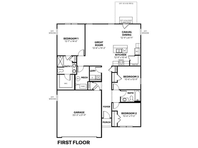 1414 Bluebonnet Pl, Shelbyville, IN 46176 - view of home floor plan