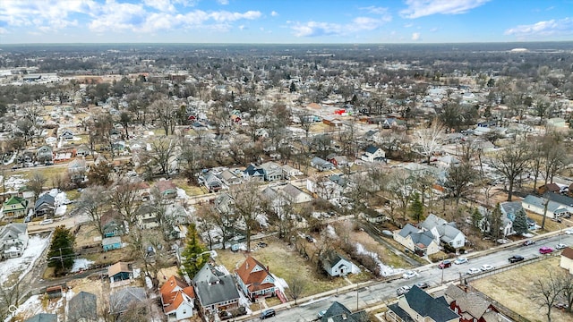 aerial view featuring a residential view