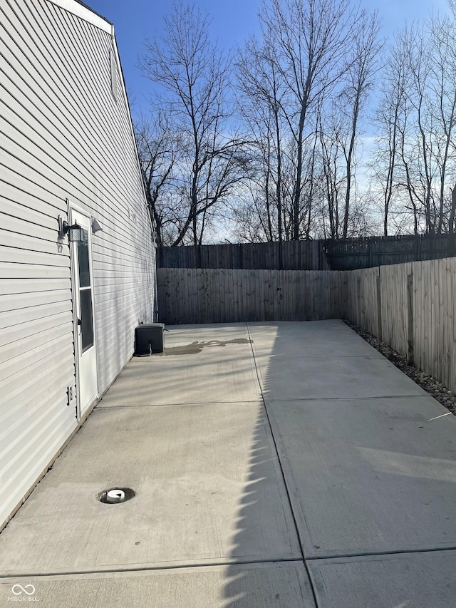 view of patio / terrace with a fenced backyard