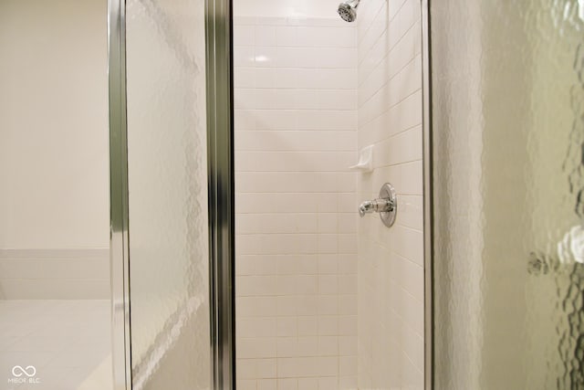 full bath featuring a shower stall