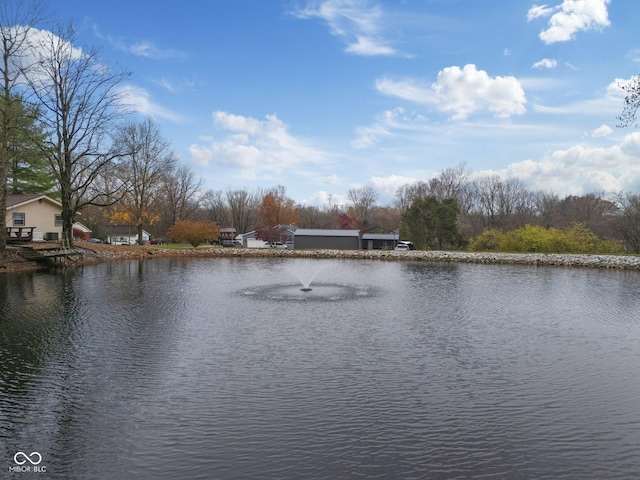 view of water feature