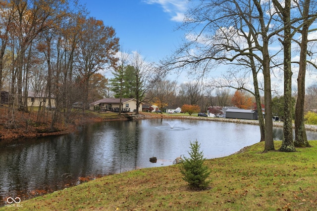 view of water feature