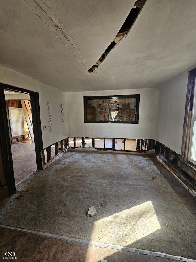 view of unfurnished living room