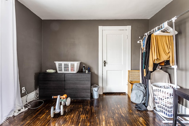 interior space featuring wood finished floors