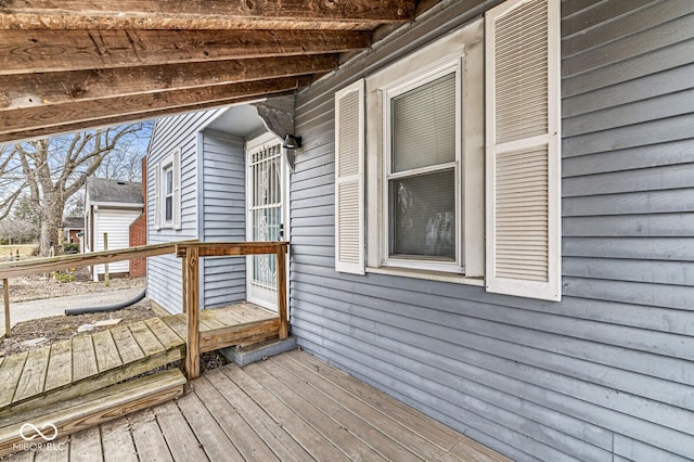 view of wooden terrace