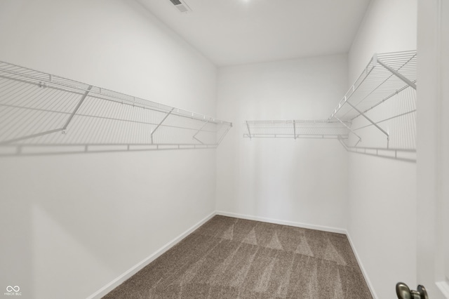19714 Highclere Ln, Sheridan, IN 46069 - spacious closet featuring visible vents and dark carpet