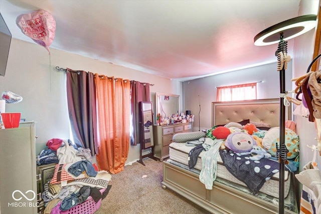 bedroom featuring carpet floors