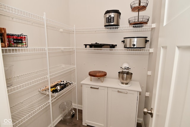 view of pantry