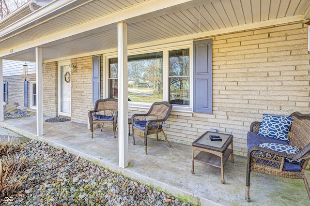 view of patio / terrace with covered porch