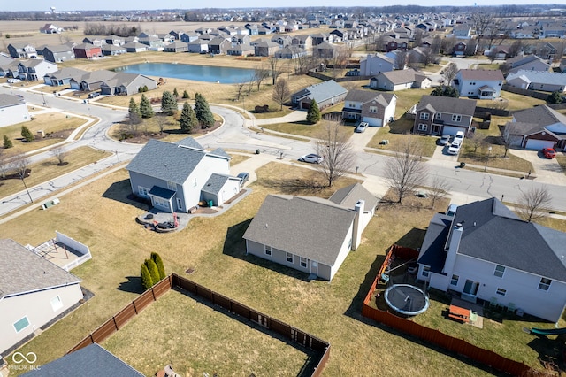 drone / aerial view featuring a residential view