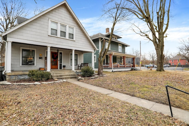 view of front of house featuring a porch