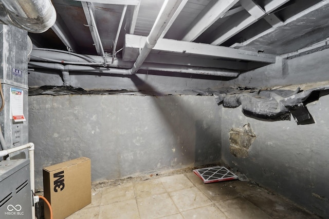 1413 S E St, Indianapolis, IN 46225 - view of unfinished basement