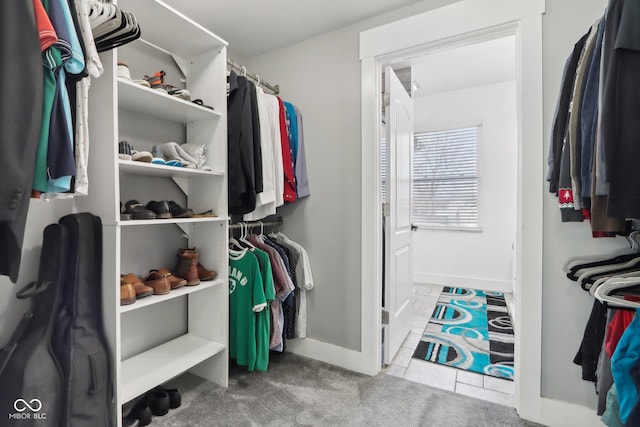 1413 S E St, Indianapolis, IN 46225 - spacious closet featuring carpet floors