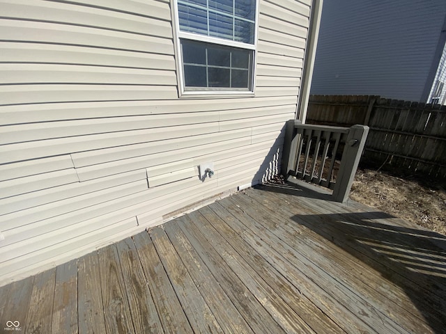 deck with fence