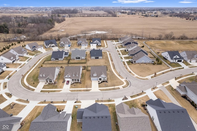 aerial view featuring a residential view