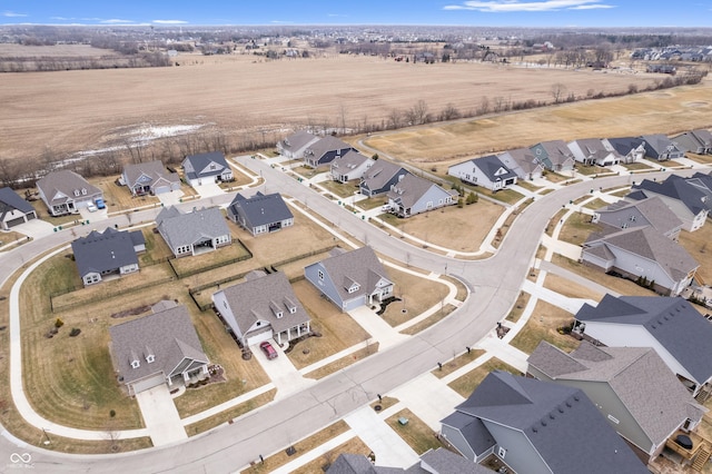 drone / aerial view with a residential view