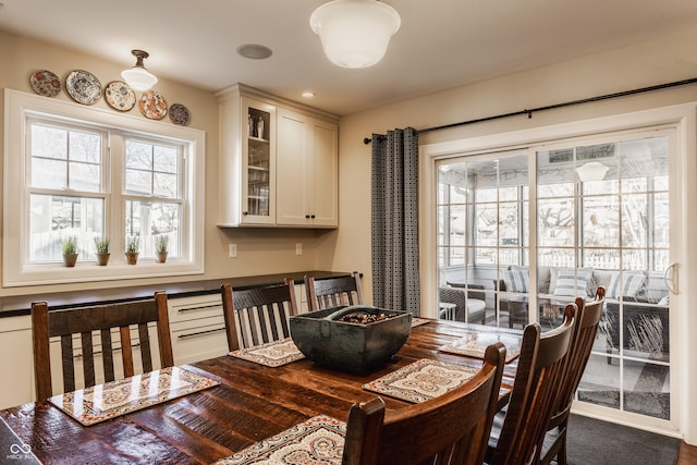 view of dining room