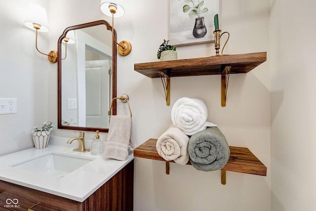 bathroom featuring vanity