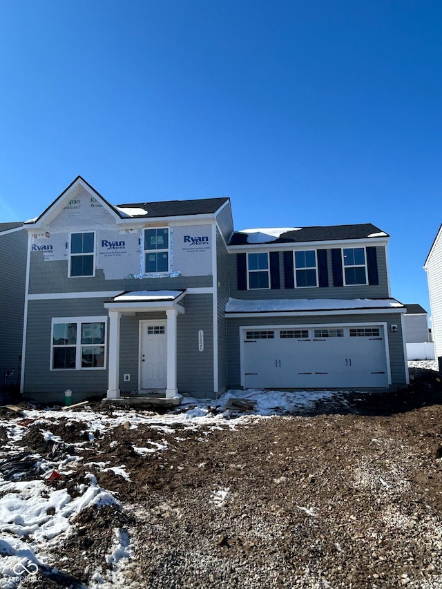 view of front of home with an attached garage