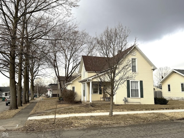 view of traditional home