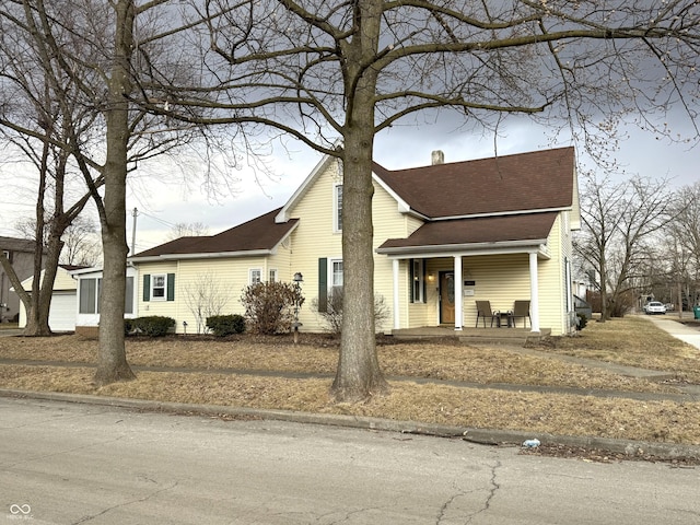 view of front facade with a porch