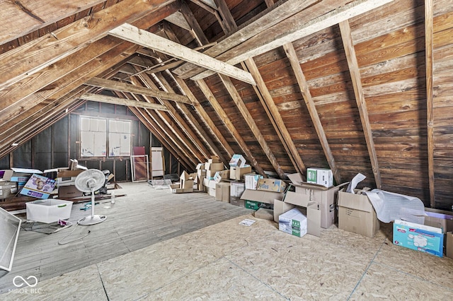 view of attic