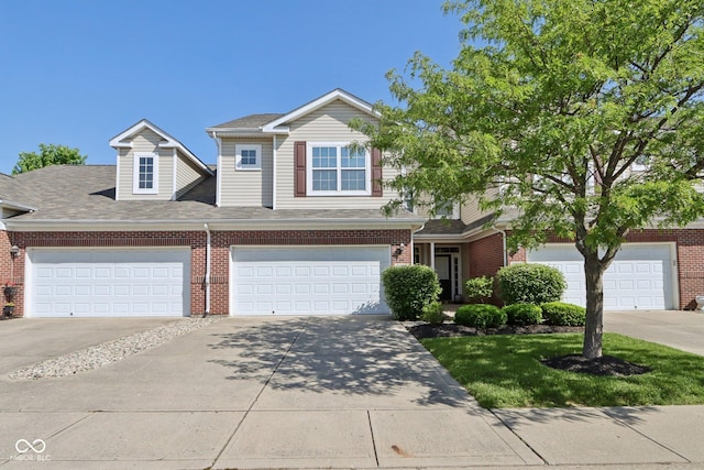 5682 Castor Way, Noblesville, IN 46062 - view of front of house with brick siding, driveway, and roof with shingles