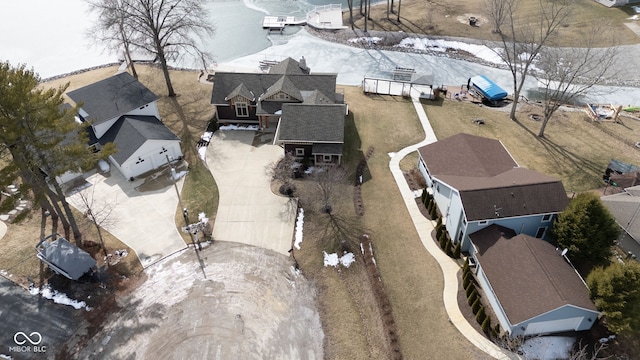 drone / aerial view featuring a residential view