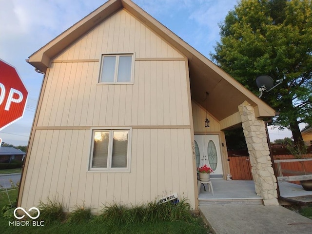 exterior space featuring covered porch