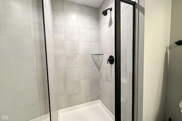 full bathroom with a stall shower