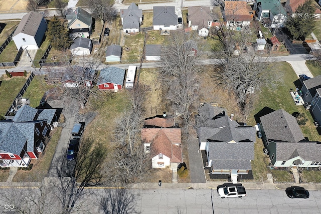 aerial view featuring a residential view