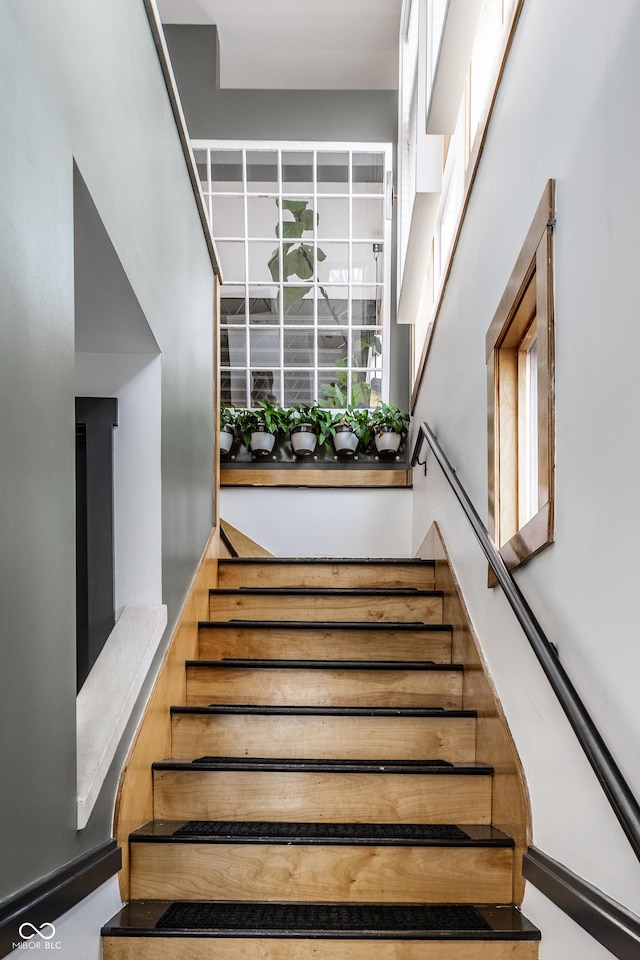 view of staircase