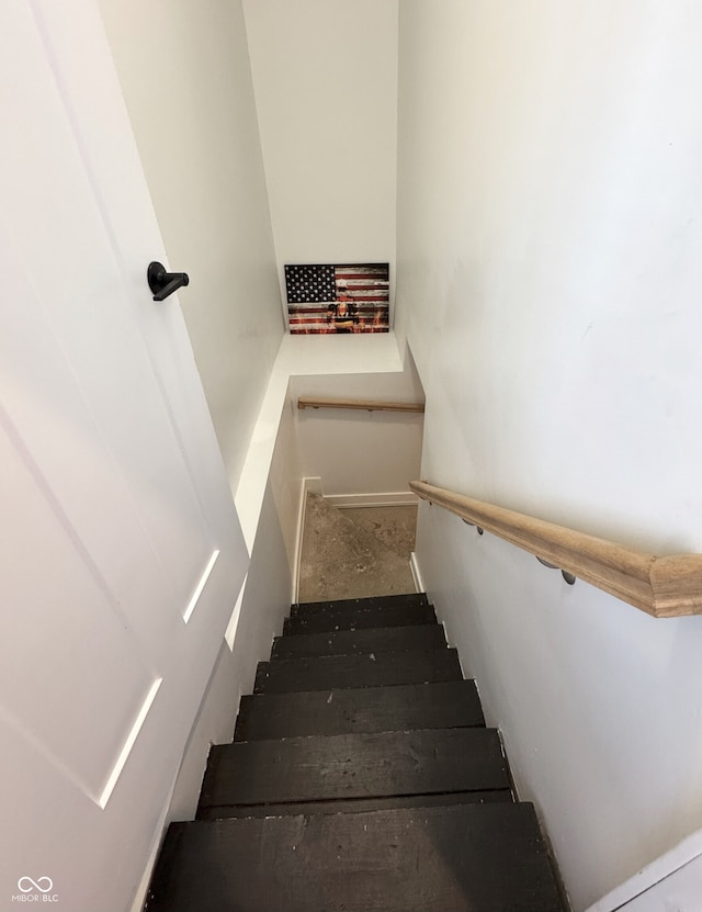 1818 N Cornell Ave, Indianapolis, IN 46202 - staircase featuring baseboards